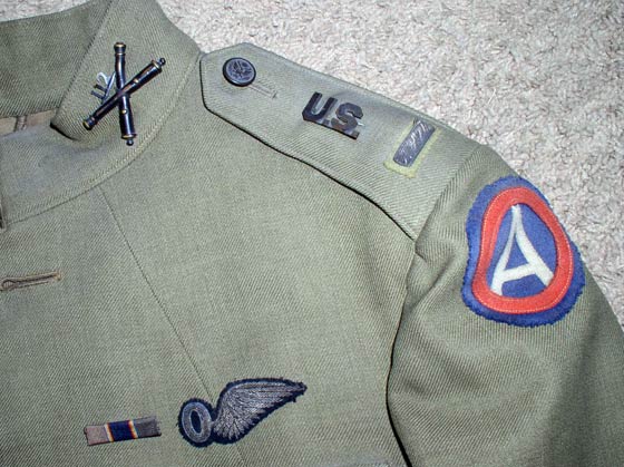 Bill Jamison's WWI Uniform, Detail (Source: Bolle) 