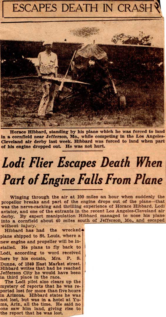 Unsourced News Article, Ca. August, 1932 (Source: Hibbard)