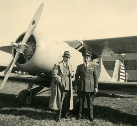Undated Photo, Ca. 1939, Of Jack Hodgson And Unknown Italian Officer (Source: Hodgson Family via Woodling)