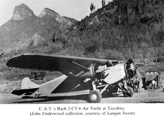 Bellanca of C.A.T. In Service, Date Unknown (Source: See Text)