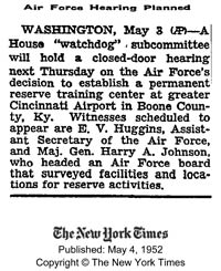 The New York TImes, May 4, 1952 (Source: NYT)