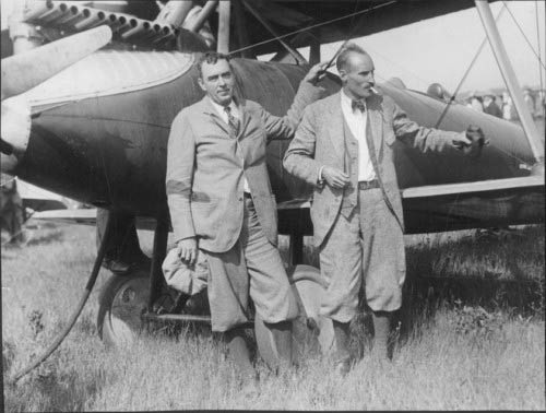 Casey Jones (R) and Jack Frost, Pre-August, 1927, Location Unknown (Source: Heins)