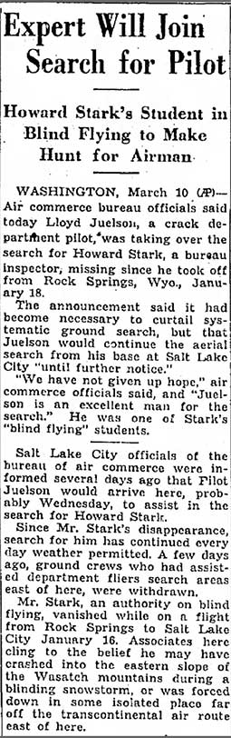 Salt Lake Tribune (UT), March 11, 1936 (Source: newspapers.com) 