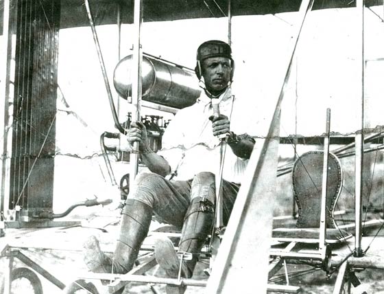 Roy C. Kirtland in Wright Army Flyer, Ca. 1911 (Source: Watson)