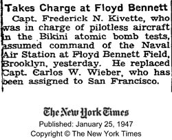The New York Times, January 25, 1947 (Source: NYT)