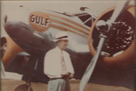 Larson and Gulf Oil Corporation Aircraft, Date Unknown