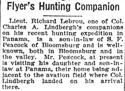 Wilkes-Barre Record, January 26, 1928 (Source: ancestry.com)