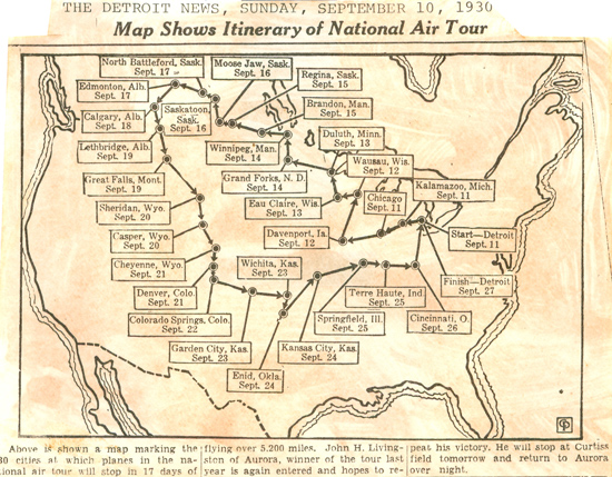 Ford Tour Map, 1930
