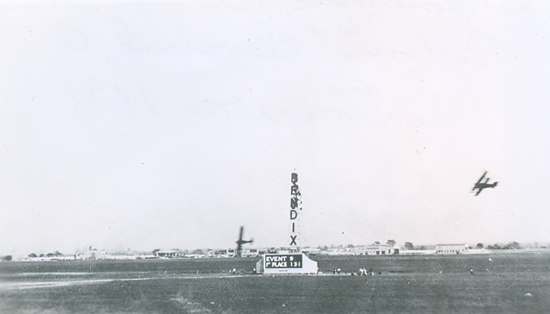 1931 Cleveland NAR, Livingston at Base of Pylon