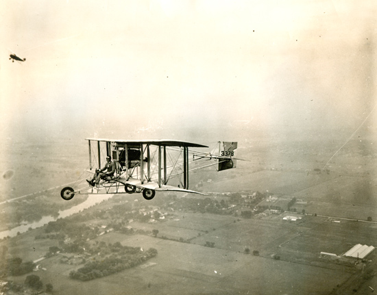 John Livingston Flying Curtiss Pusher Replica Belonging to Al Wilson