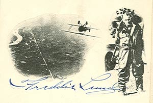 Freddie Lund Autograph Card