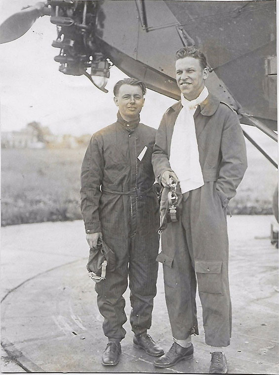 Albert Hegenberger & Lester Maitland, June 18, 1927, Location Unknown (Source: Kalina via Web) 