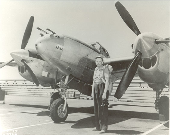 Eddie Martin, Lockheed P-38, 1944 (Source: Martin Collection via Gerow)