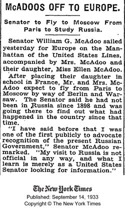 The New York Times, September 14, 1933 (Source: NYT)