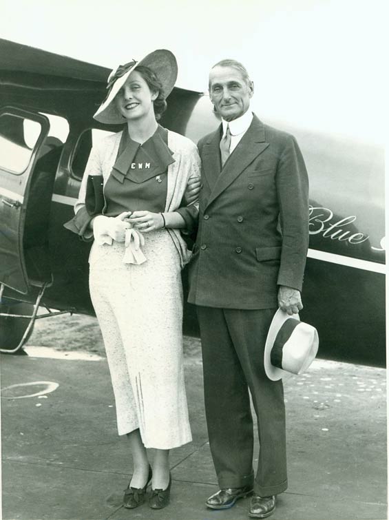 Ellen McAdoo, William Gibbs McAdoo and Lockheed NC309H, May 27, 1934 (Source: Kalina)