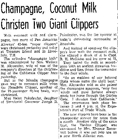 Oakland Tribune, April 26, 1939 (Source: Woodling)