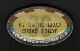 McLeod's Chief Pilot Badge, 
