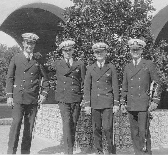 McMullen, Left, With Three Officers (Source: Barnes)