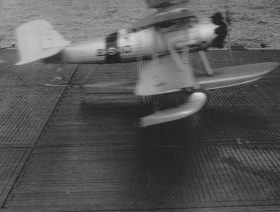 Vought O2U-1 Corsair Departing the U.S.S. Saratoga (?) (Source: Barnes)