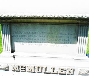 W.H. McMullen Grave Marker (Source: Web)