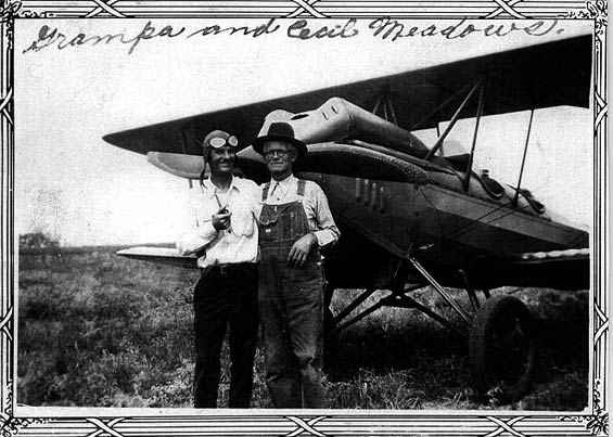 Cecil Meadows (L) and His Uncle, September, 1931 (?) Source: Meadows Family)