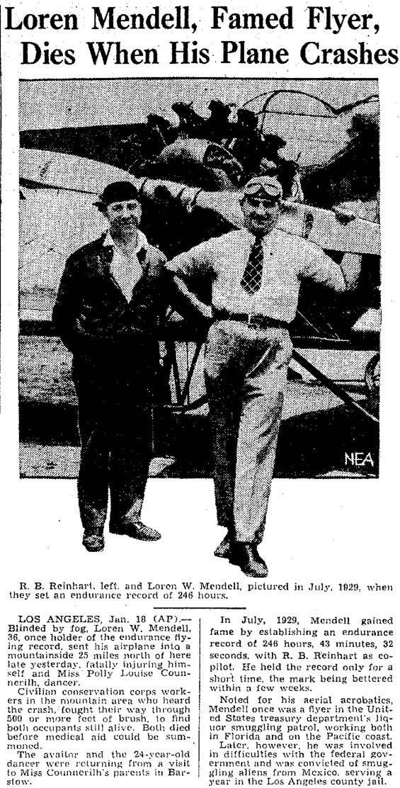 Charleston (WV) Daily Mail January 18, 1935 (Source: Gerow)