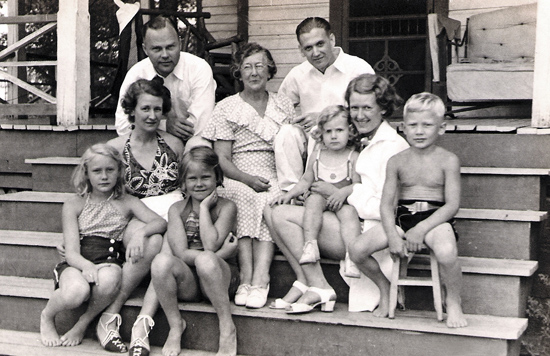 Aldrin, Moon and Sternberg Families, Ca. 1937-38 