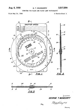 Patent, Photographic Computer, August 8 1950 (Source: Web)