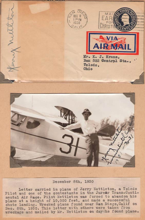 Letter and Photograph, December 8, 1930 (Source: Krantz) 