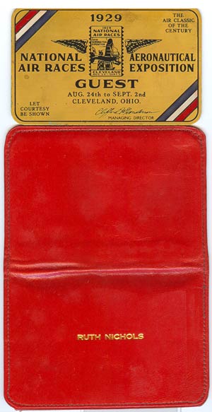 1929 National Air Race Card & Wallet 