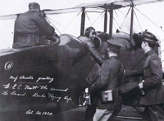 C.C. Nutt (In Cockpit), 1920