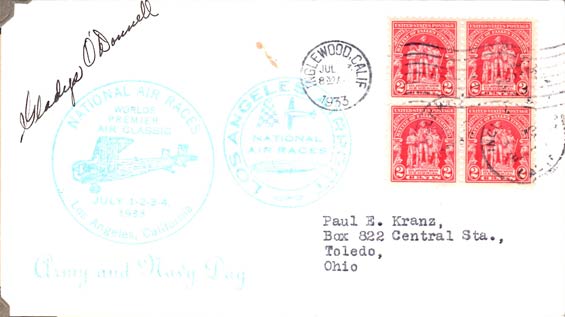 U.S. Postal Cachet, July, 1933 (Source: Kranz)