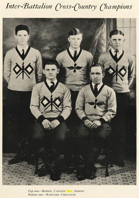 W.D. Old, Texas A&M Cross-Country Team, 1924 (Source: TAM)