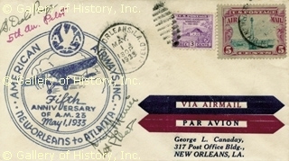 Airmail Cachet, May 1, 1933, Page's Signature 