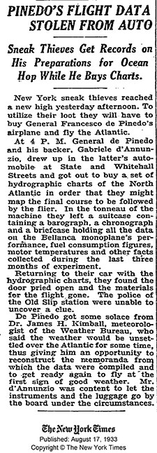 The New York Times, August 17, 1933 (Source: NYT)