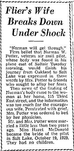 The Salt Lake Tribune, November 25, 1931 (Source: newspapers.com) 