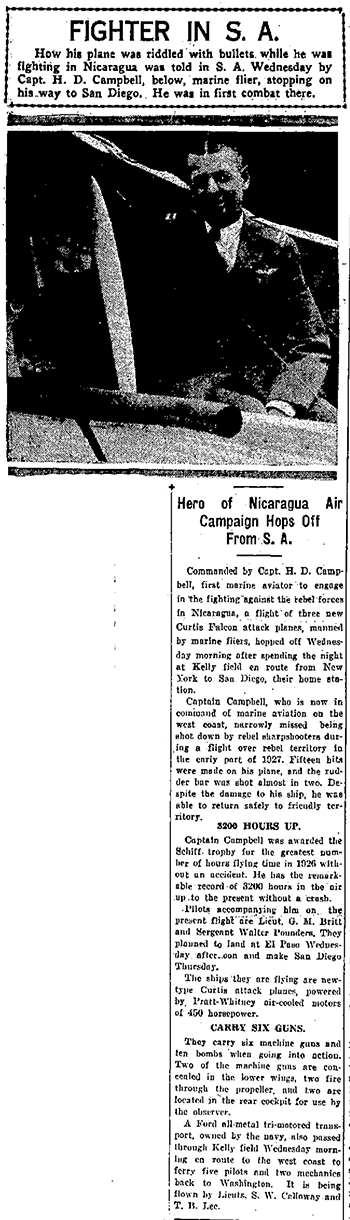 San Antonio Light (TX), April 18, 1928 (Source: Woodling) 
