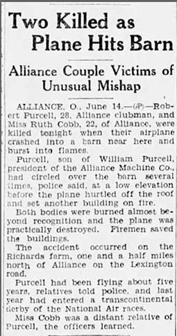 Zanesville Times Recorder (OH), June 15, 1932 (Source: newspapers.com) 