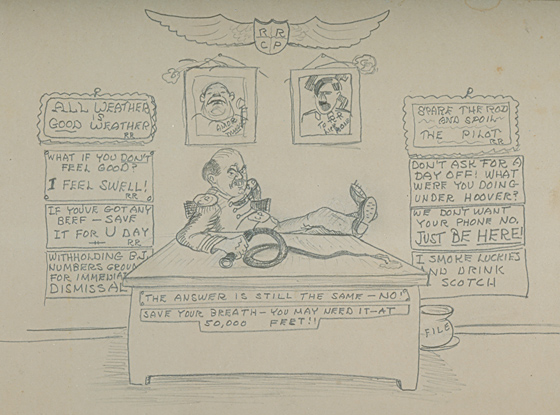 Cartoon Drawn By Dick Ranaldi, Date Unspecified, Ca. WWII?