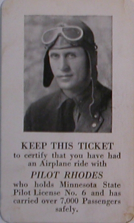 "Pilot Rhodes," Minnesota, Date Unknown (Source: Bill)