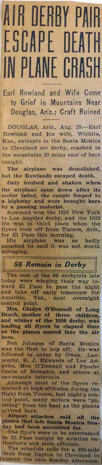 Unsourced & Undated News Article, Ca. 1931 (Source: NASM)