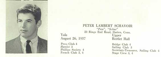 Phillips Academy, 1955, Yearbook (source: ancestry.com)