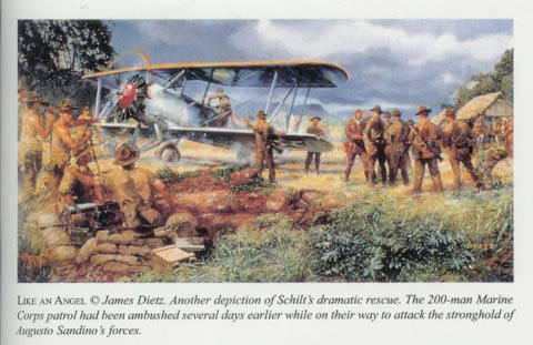 Schilt on the Ground at Quilali, Nicaragua, Ca. January, 1928 (Source: Lt. Col. Joseph N.M. Berger)