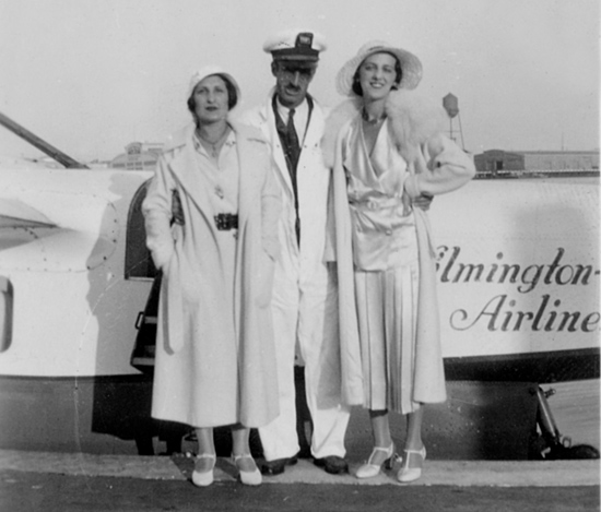 Walter Seiler (C) With Two Unidentified Women, Date Unknown