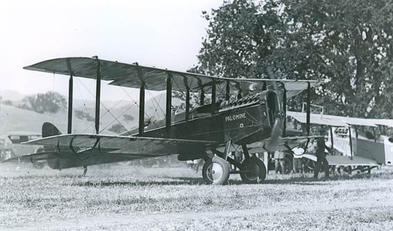 DH-4B, NC299, Date & Location Unknown (Source: Underwood) 