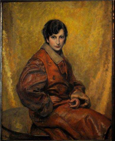 Portrait By Robert Skelton of "Miss Sabin", 1928