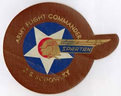 Spartan School of Aeronautics Instructor's Badge (Source: Sodowsky)