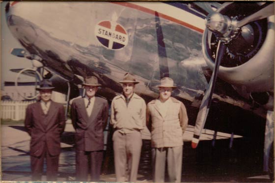 Jay Sodowsky (Second from Left) With Standard Oil Lockheed, 1950 (Source: Sodowsky)