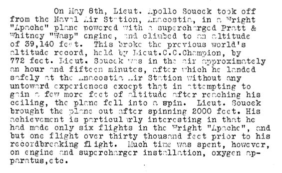 Bureau of Aeronautics Newsletter, May 15, 1929 (Source: Webmaster)