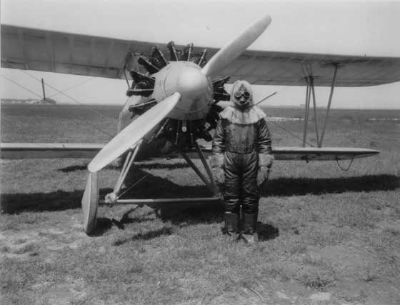 The Well-Dressed, High-Altitude Pilot, ca. 1930